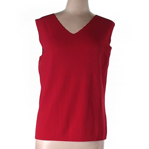 Red Knit Tank - Picture 1 of 2
